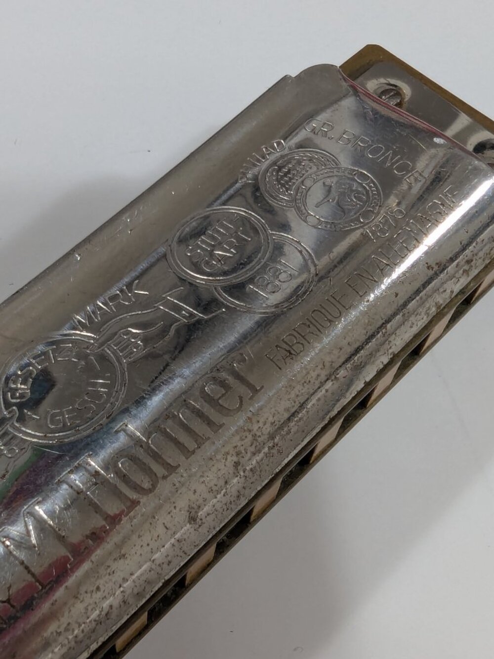 Vintage Hohner Harmonica Marine Band Key of G - Picture 9 of 10